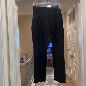 Miranda Bennett black silk noire pants